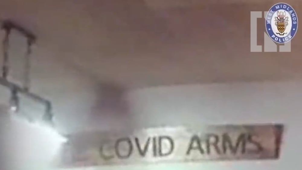 UK police discover illegal Covid Arms 'pub'