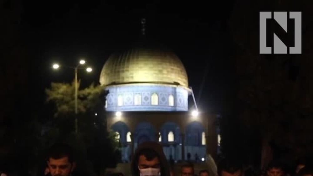 Watch the first taraweeh prayers in Al Aqsa Mosque this Ramadan