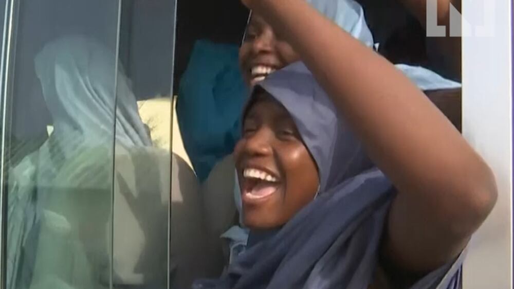 Hundreds of abducted schoolgirls reunited with families