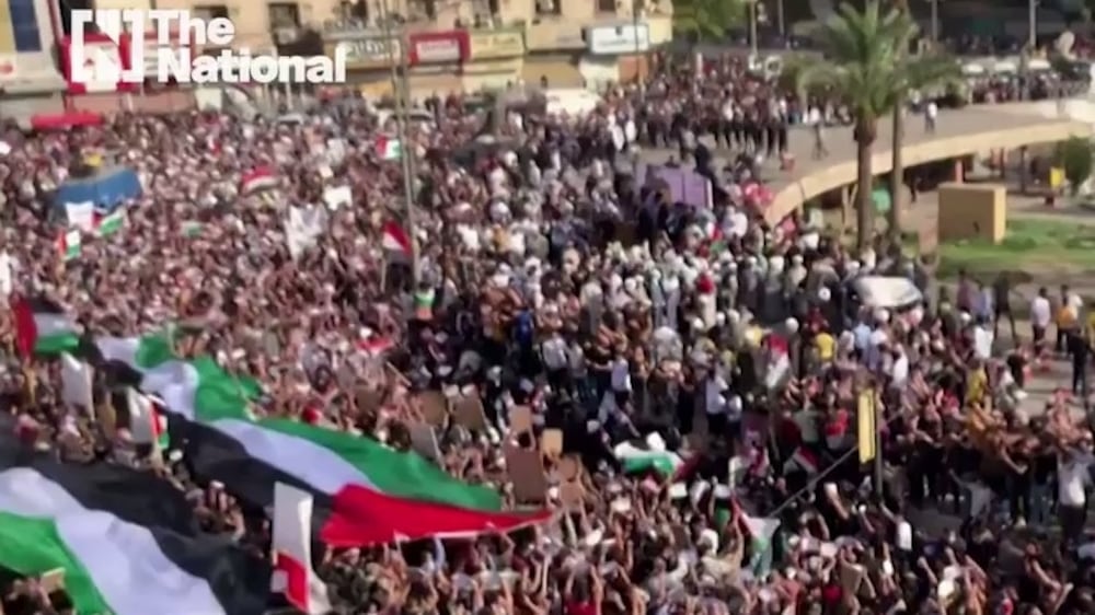 Watch pro-Palestine protests in the region