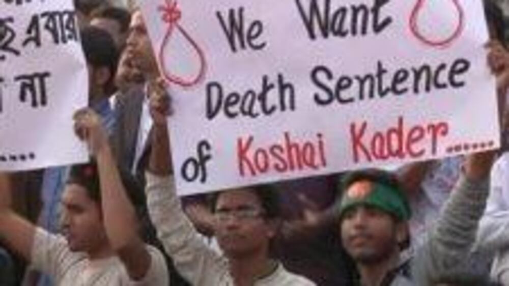 Video: Bangladeshis demand hanging for war criminal