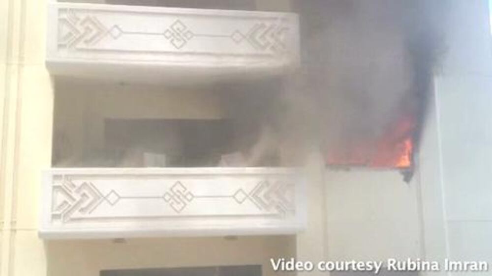 Video: Abu Dhabi aprtment blaze claims two lives