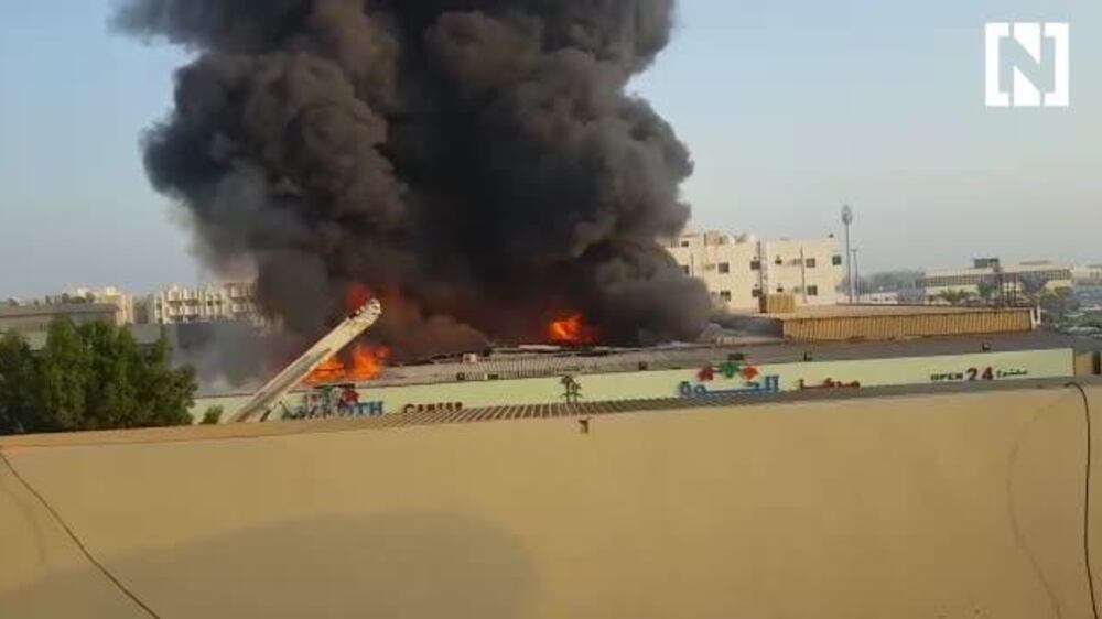 Fire in Ajman