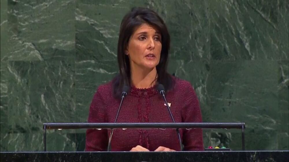 US will remember this day of being singled out: Nikki Haley