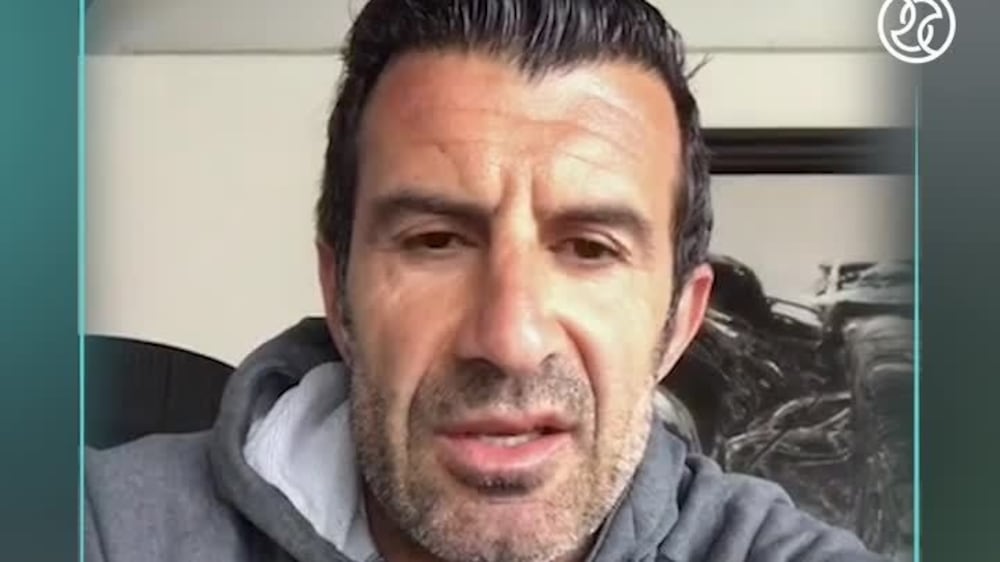 Luis Figo urges UAE residents to stay home and stay fit