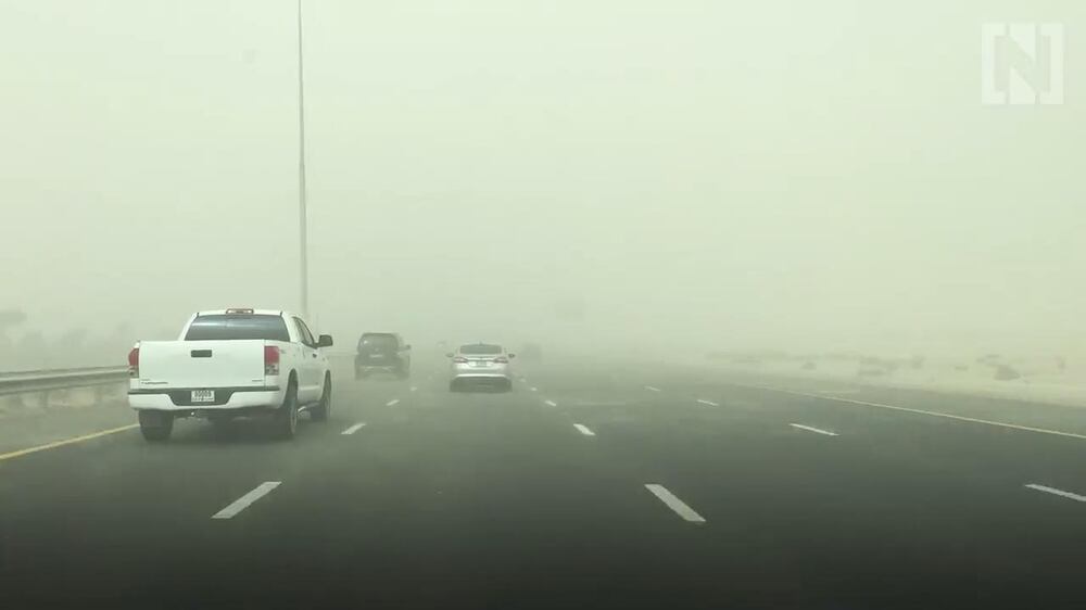 Sandstorms whip the UAE