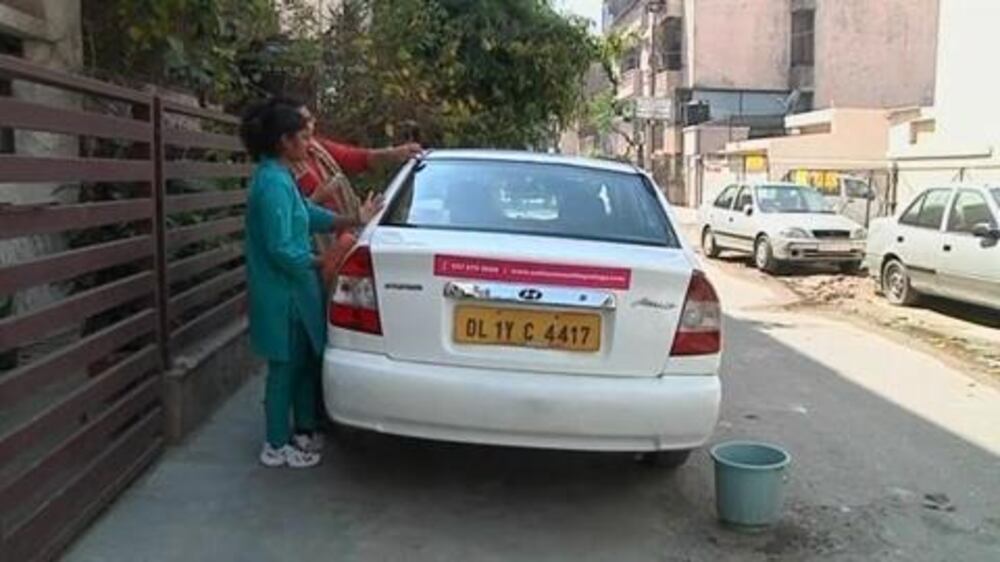 Video:  All-female taxis aim to protect Indian women