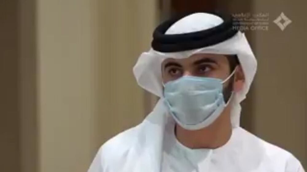 Dubai's Crown Prince visits an isolation hospital