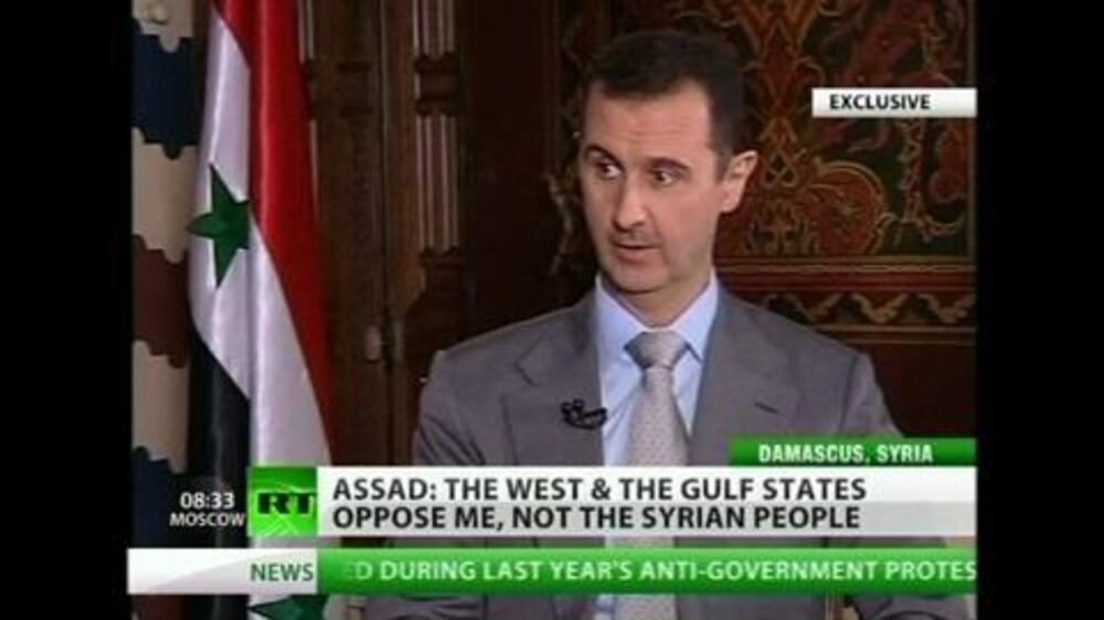 Video: Assad says no problem between him and Syrian people