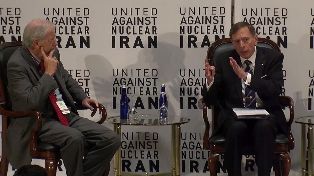 US General (Ret) David Petraeus at the 2017 United Against Nuclear Iran summit in New York