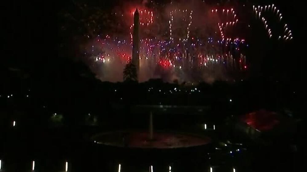 Fireworks end Republican National Convention