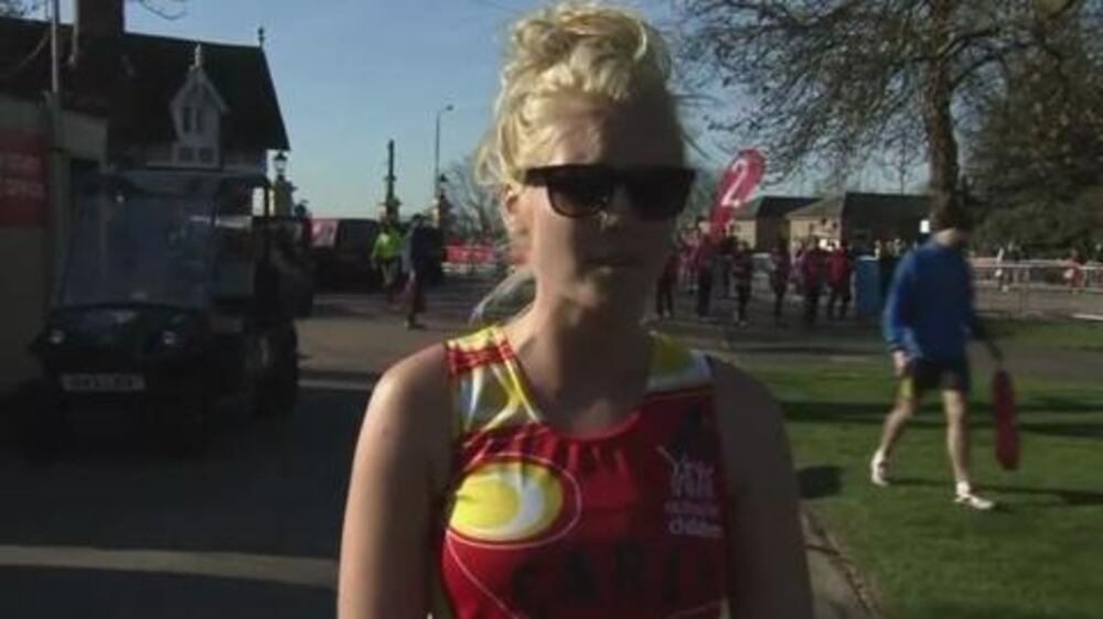 Video: London marathoners dedicate run to Boston