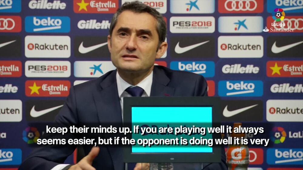 Ernesto Valverde: Barcelona expected 'very difficult' match against Alaves