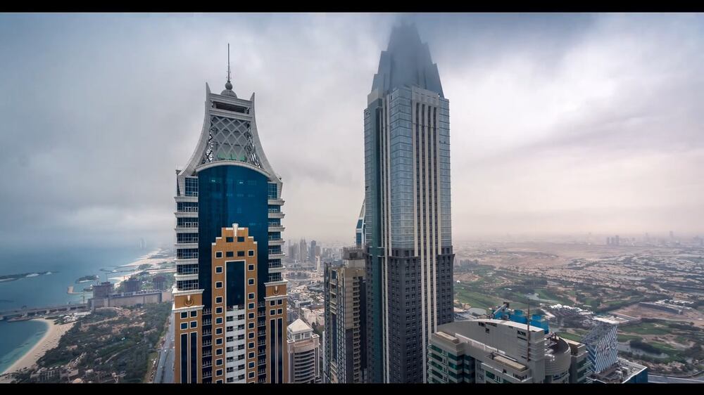 Time-lapse taken from 90th floor of Dubai's Princess Tower 