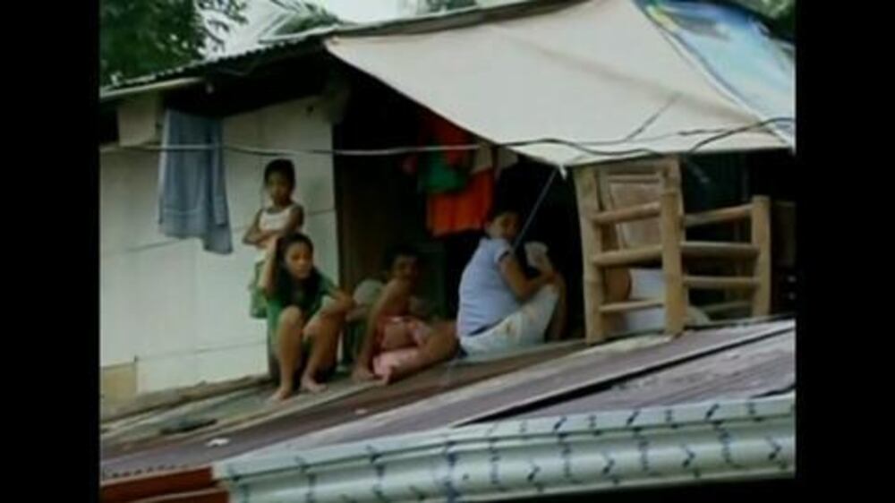 Video: Flood warnings as tropical storm hits northern Philippines