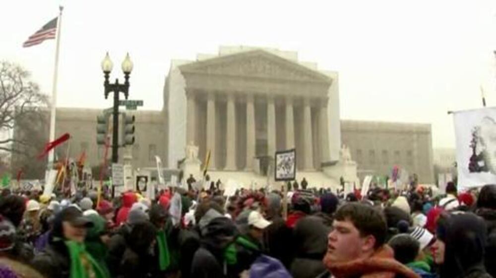 Video: Anti-abortion activists march in Washington