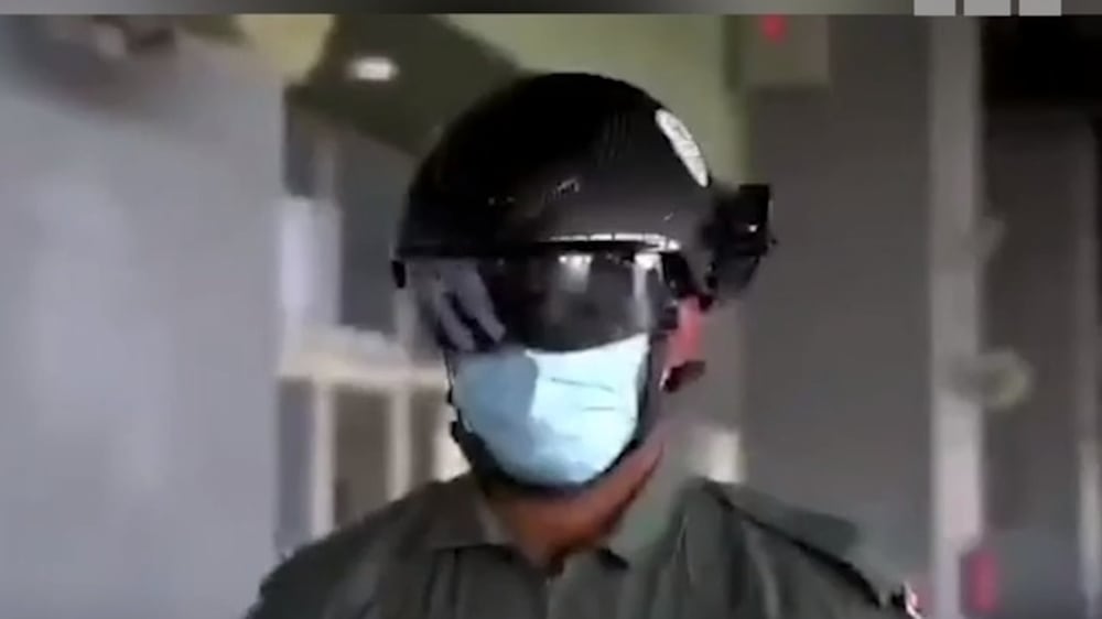 Dubai Police test fever-scanning helmet