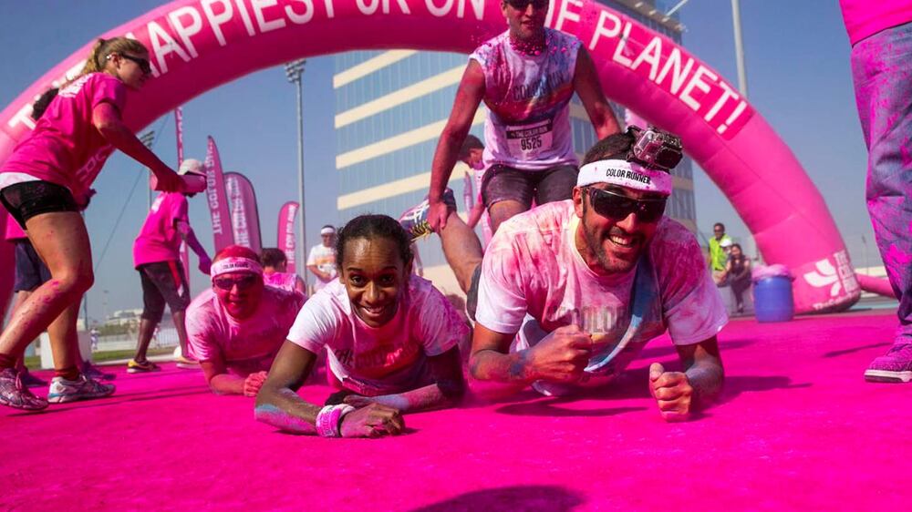 Video: Abu Dhabi colour run 2014
