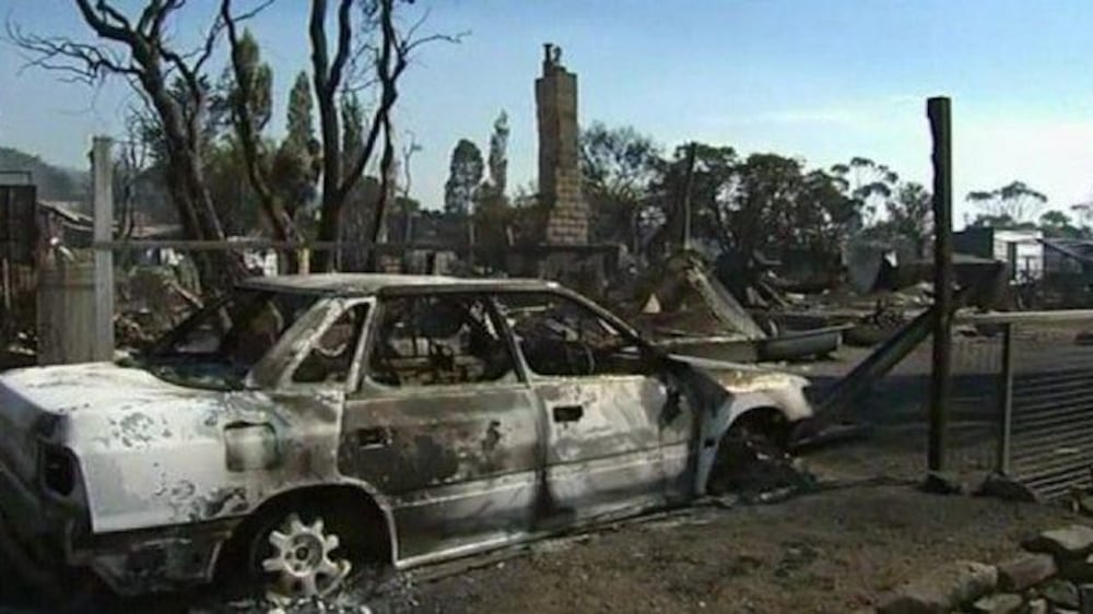 Video: Residents survey bushfire devastation