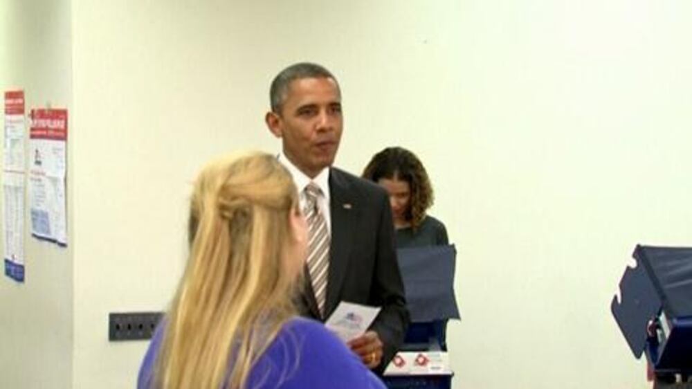 Video: Obama votes early, Romney rallies the crowd in Ohio