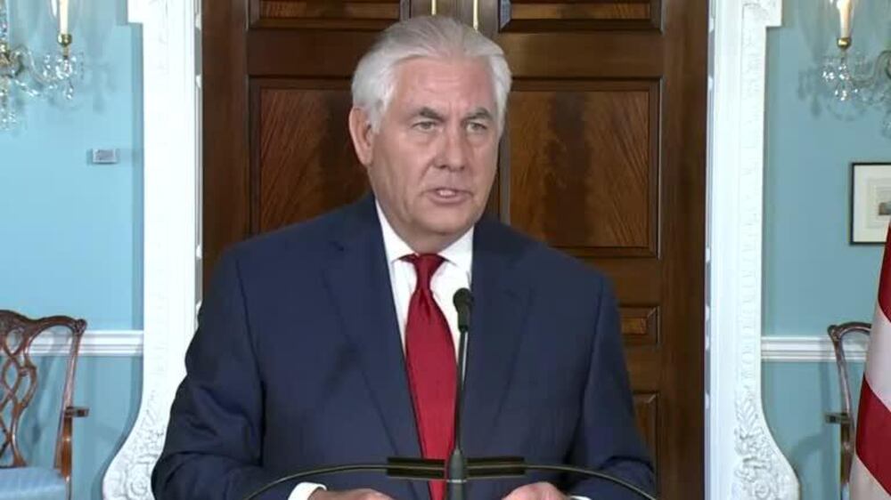 I have never considered leaving, says Tillerson