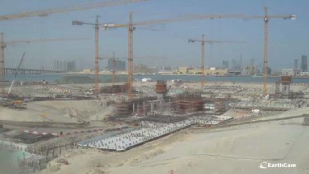 Video: Abu Dhabi Louvre construction site timelapse