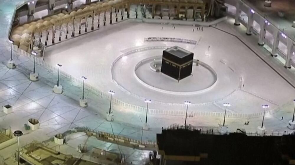 Empty Makkah on the first night of Ramadan