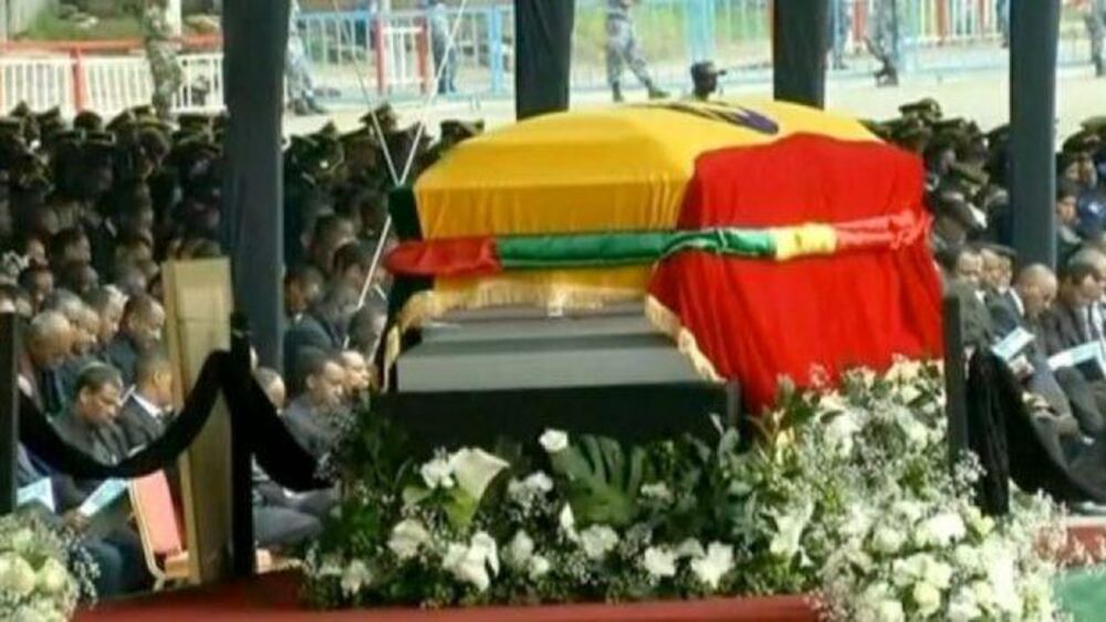 Video: Thousands attend Ethopian leader Zenawi's funeral.