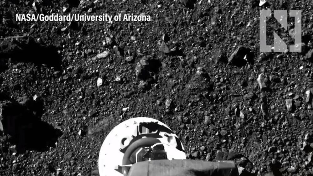 Nasa probe touches asteroid to collect dust and pebbles 