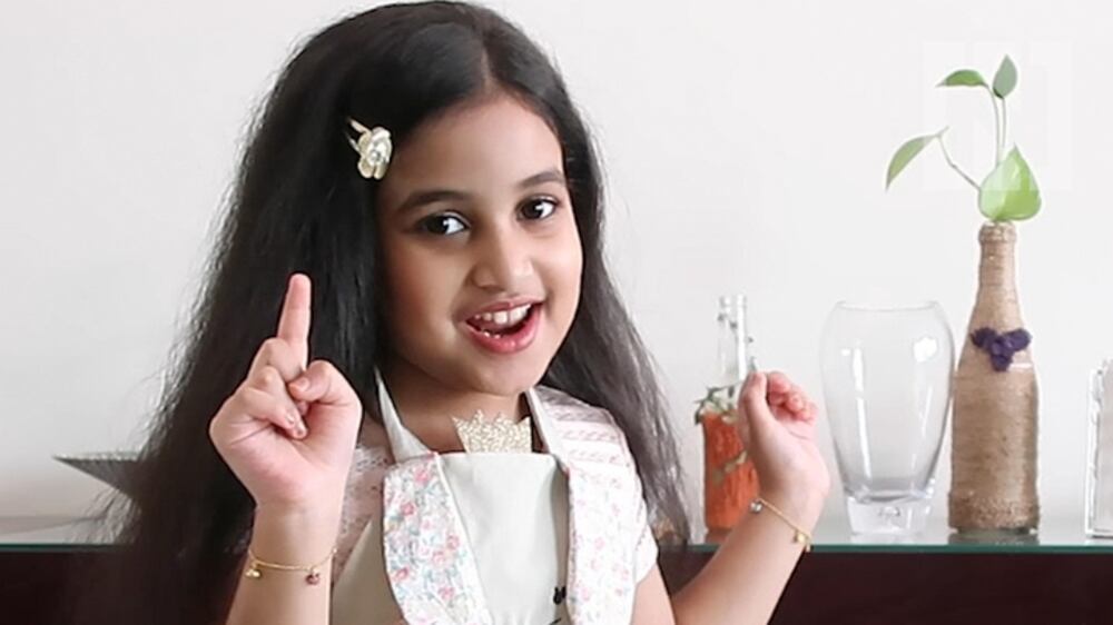 Seven-year-old Abu Dhabi resident prepares Eid dishes