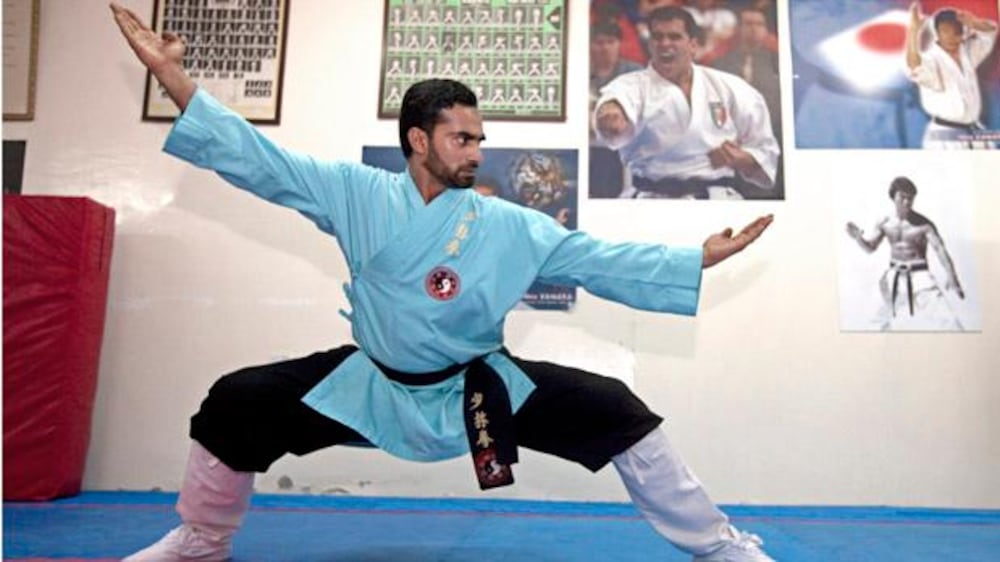 Kung fu master Mujeeb Rahman