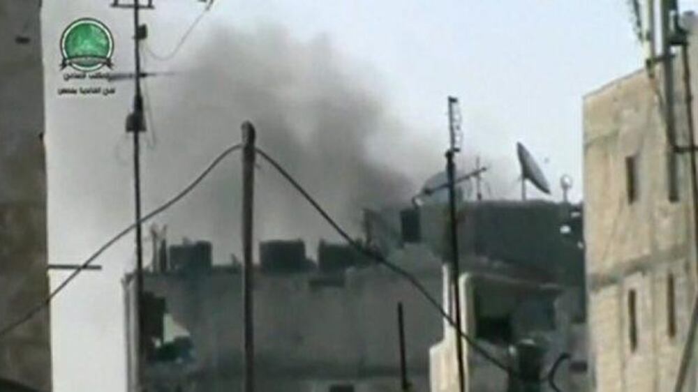 Video: Heavy shelling in Homs