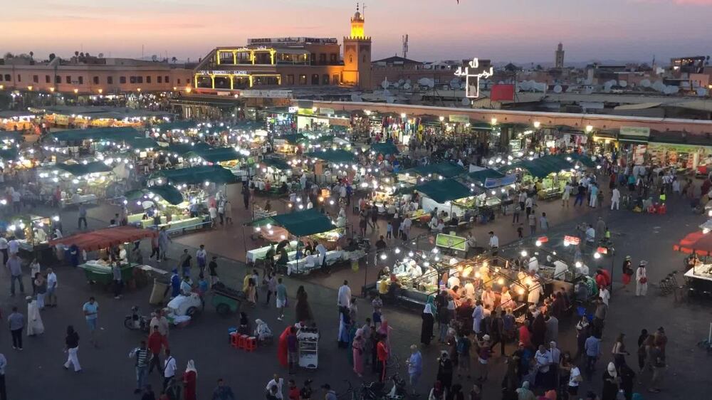 Djemma El Fna in Marrakech, Morocco