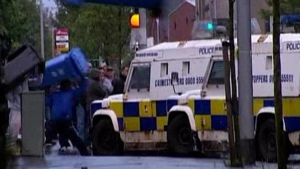 Sectarian riots in Northern Ireland