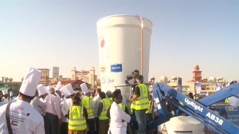 Dubai breaks Guinness World Record for 'largest cup of hot tea'