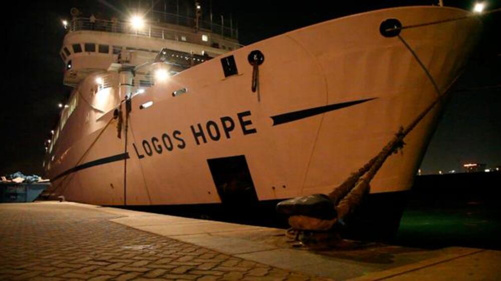 Charity ship Logos Hope docks in Dubai