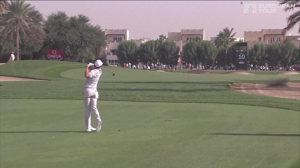 Li Haotong shoots third-round 64 to move into the lead at Omega Dubai Desert Classic