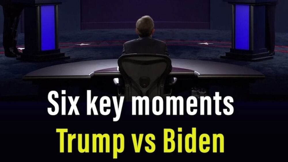 Six key moments in the first presidential debate