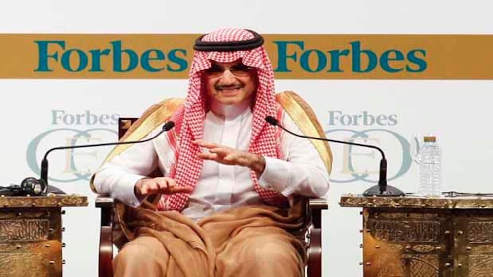 Video: Prince Alwaleed Bin Talal speaks at Forbes conference