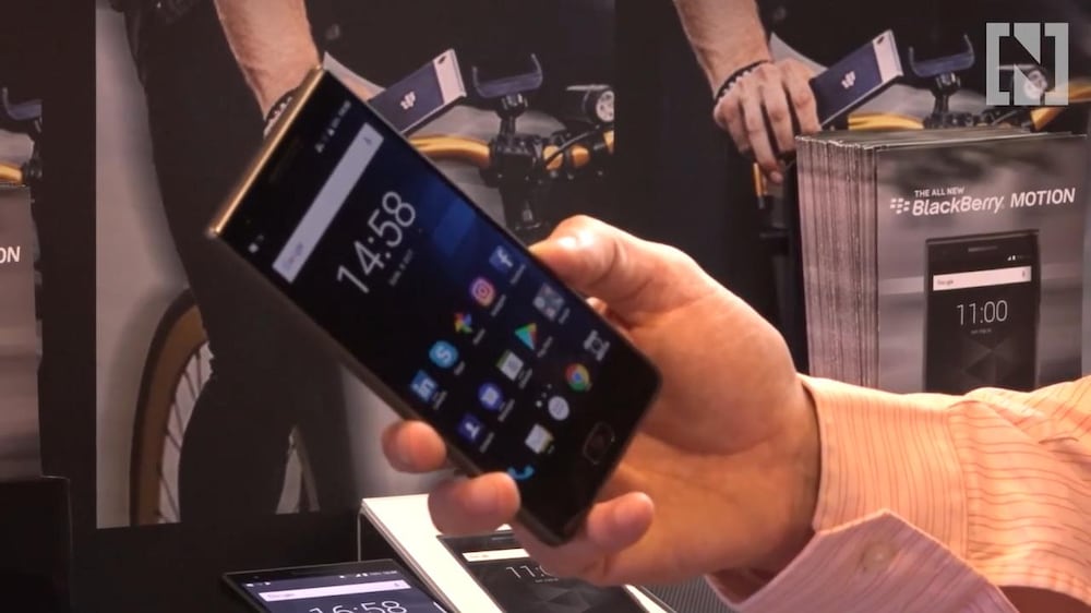 New touchscreen BlackBerry Motion launched at GITEX in Dubai