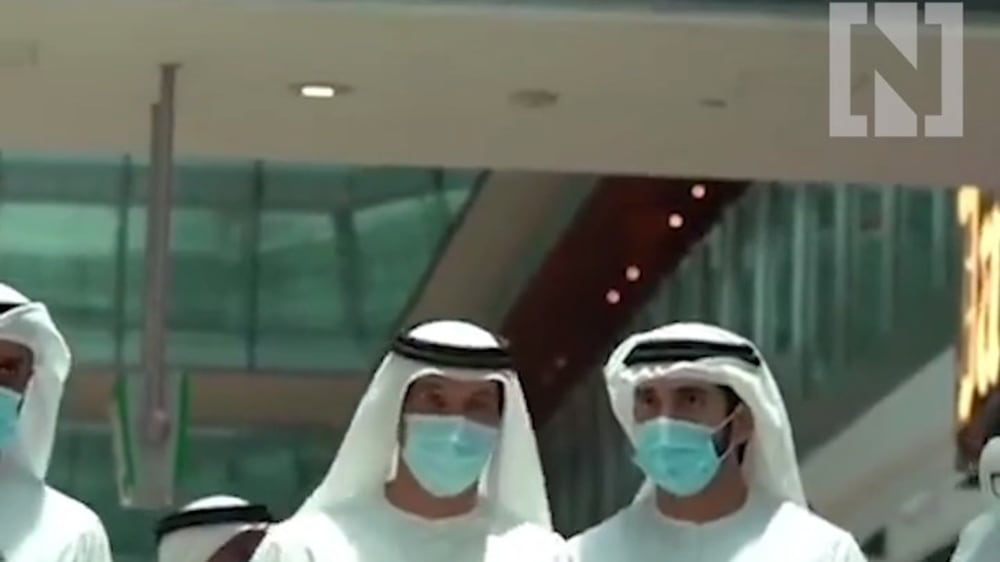 Sheikh Hamdan tours Dubai airport as city reopens to tourists