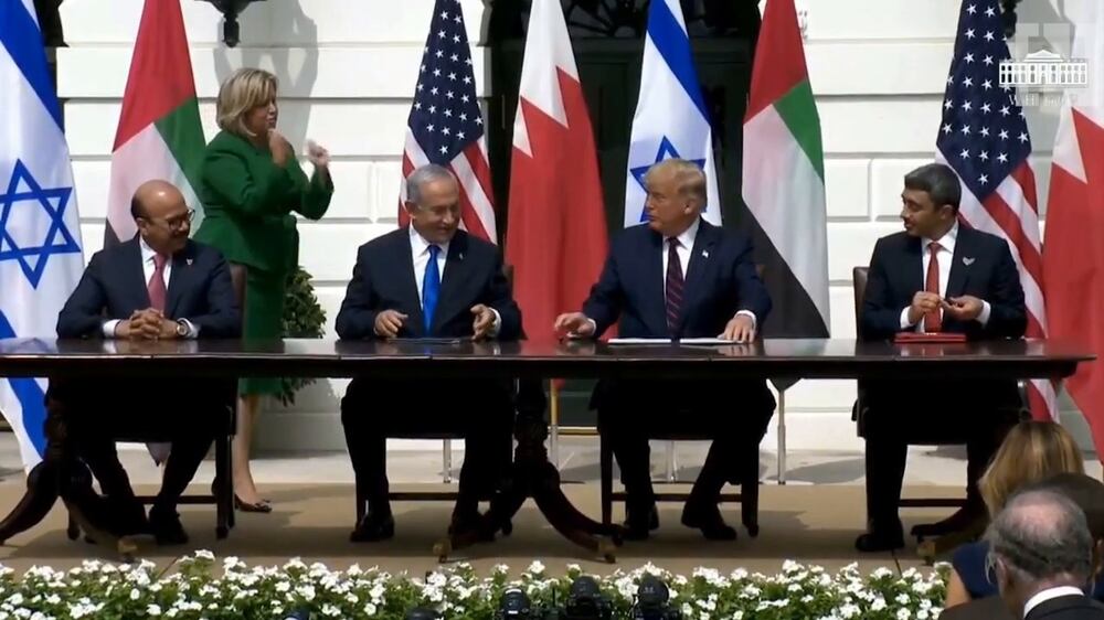 Historic moment when Abraham Accord was signed at White House 