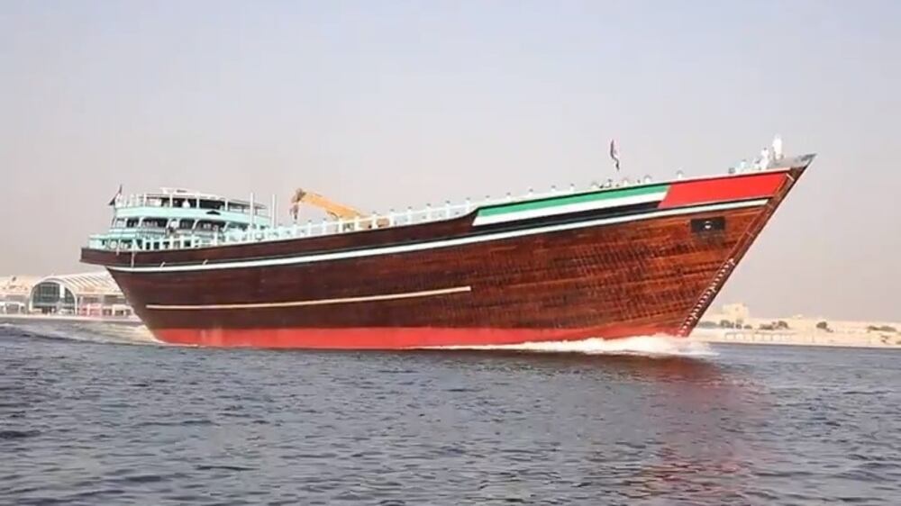 World's largest dhow sails in Dubai