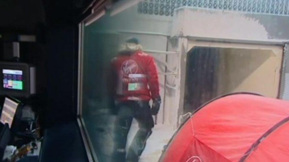 Video: Prince Harry chills out in a giant freezer