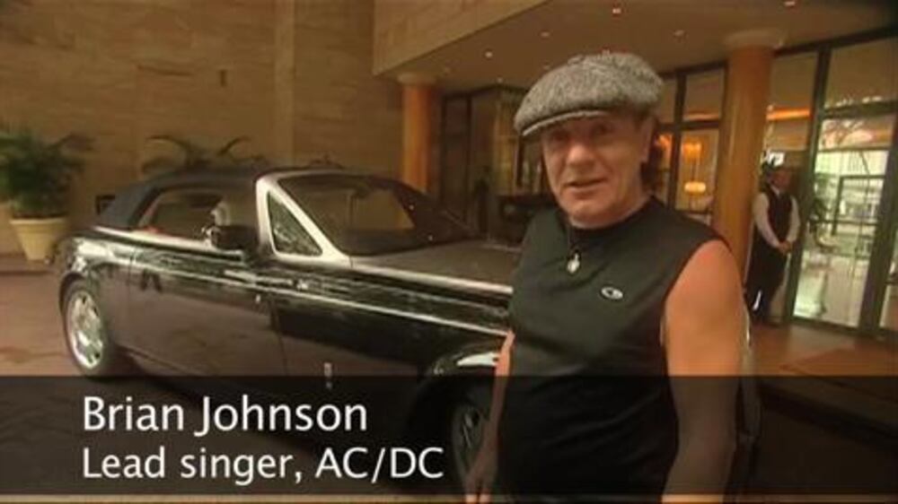 ACDC's Brian Johnson tours Sydney