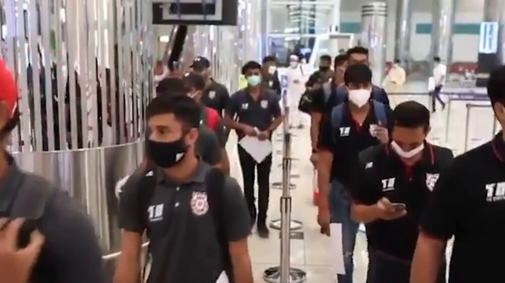 IPL teams arrive in the UAE