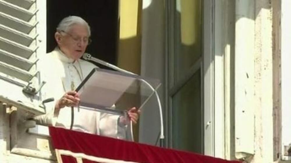 Video: Pope gives last Sunday address