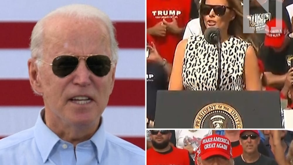 Biden and Trumps make last-ditch appeals in crucial state of Florida