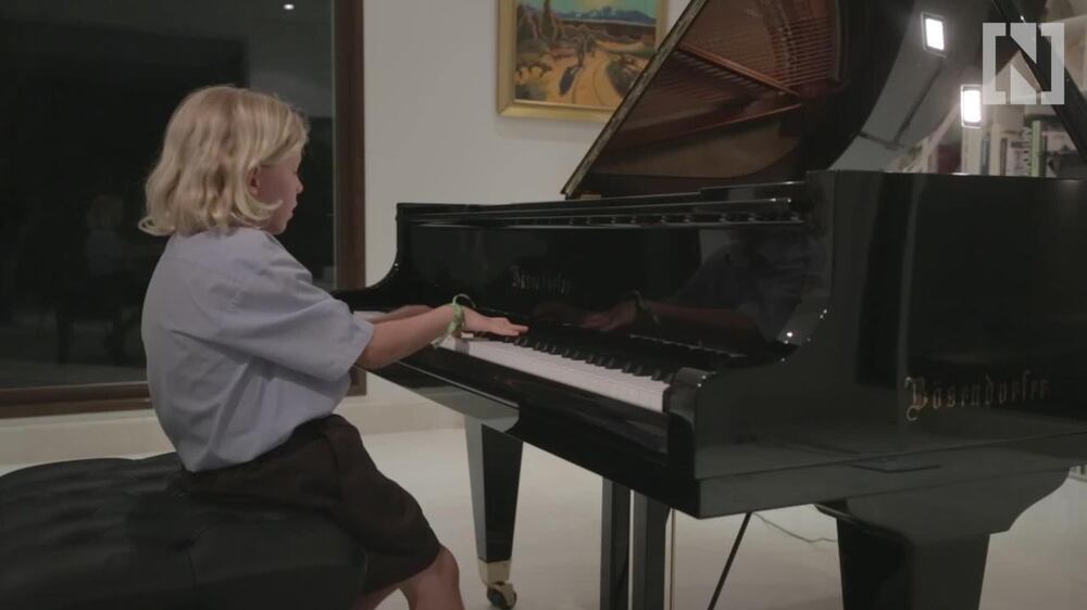 Meet the pint-sized piano player