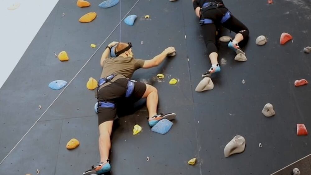 The National scales the tallest indoor climbing wall 